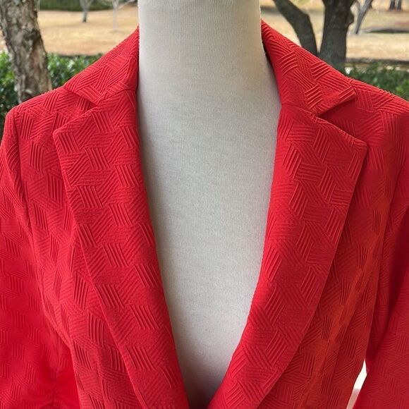 Donna Degnan Textured Red Jacket - Picture 2 of 7